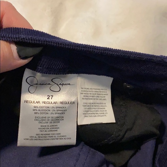 Jessica Simpson navy blue corduroys - Picture 6 of 6